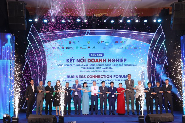 Diễn đàn EuroCham đã kết nối nhiều doanh nghiệp, nhà đầu tư trong và ngoài nước (Nguồn: https://tinhuybinhphuoc.vn/))