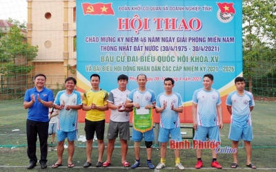 Bế mạc hội thao bóng đá mini nam năm 2021