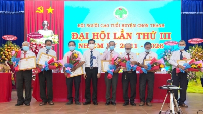 Chơn Thành tổ chức Đại hội đại biểu Người cao tuổi huyện, lần thứ III