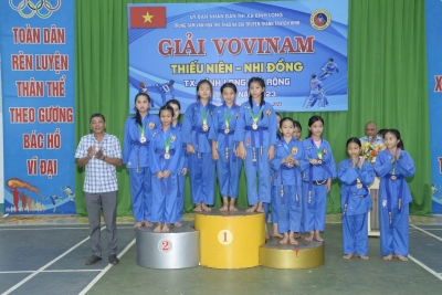 Bế mạc giải Vovinam thiếu niên - nhi đồng thị xã Bình Long mở rộng lần thứ I năm 2023