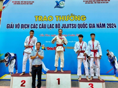 Đội tuyển Jujitsu Bình Phước giành 10 huy chương Giải vô địch các câu lạc bộ Jujitsu Quốc gia, năm 2024