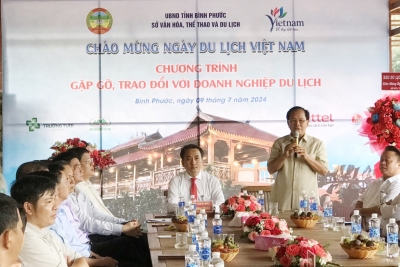 Bình phước gặp gỡ, trao đổi với các doanh nghiệp du lịch trên địa bàn tỉnh