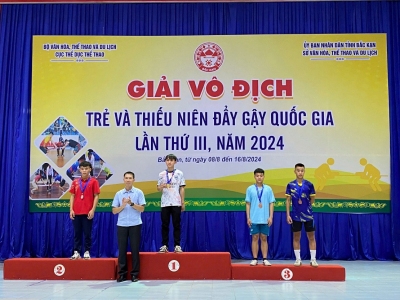 Đội tuyển Đẩy gậy Bình Phước đạt thành tích cao Giải vô địch trẻ và thiếu niên đẩy gậy Quốc gia lần thứ III, năm 2024