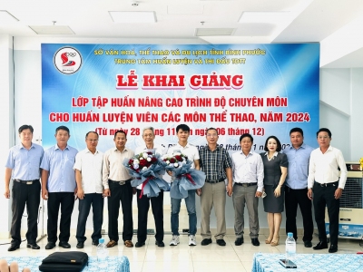 Khai giảng lớp tập huấn nâng cao trình độ chuyên môn, năm 2024