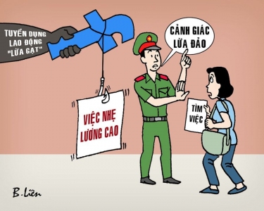 Lừa đảo “việc nhẹ, lương cao”