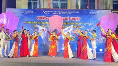 Bù Đăng: Đặc sắc chương trình nghệ thuật “Vang mải bản hùng ca chiến thắng”