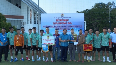 Bình Phước: chung kết, trao cúp vàng giải bóng đá công nhân, lao động các khu công nghiệp, năm 2025