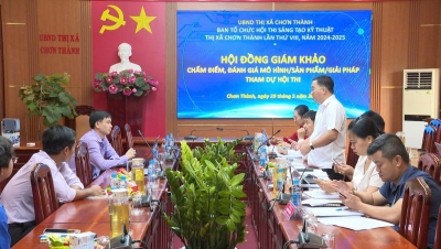 Chơn Thành: chấm điểm hội thi sáng tạo kỹ thuật, lần thứ VIII, năm 2024-2025