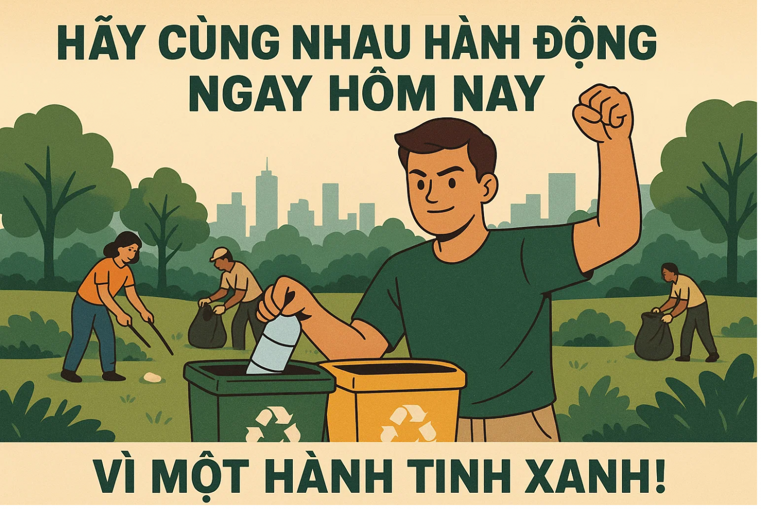 Hành động vì môi trường xanh, trách nhiệm của mỗi cá nhân và cộng đồng